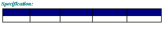 Text Box: Specification:￼