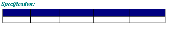 Text Box: Specification:￼