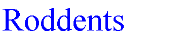 Text Box: Roddents